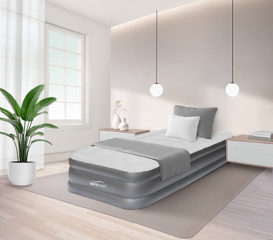 AeroRest Supreme Plush XL 1-persoons luchtbed - 210 x 99 x 46 cm - Inclusief hoeslaken - Extra lang 210 cm - Ideaal voor lange mensen van AeroRest — afbeelding 5