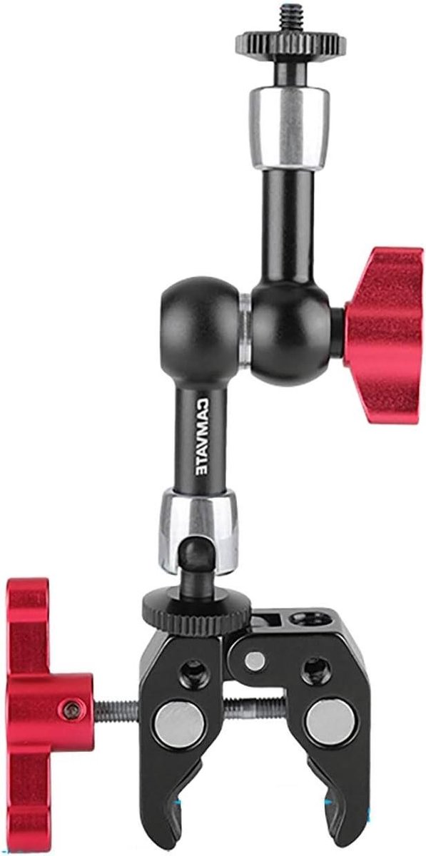 Magic Arm met 7 Inch Scharnierende Super Klem voor Camera Monitor met verstelbare positie en stevige grip