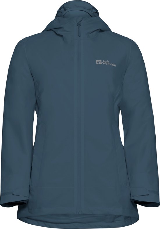 Veste d'extérieur Jack Wolfskin MOONRISE 3IN1 JKT W pour femme - ciel de minuit