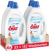 Le Chat Gel Sensitive - 33WL x4 - Détergent - Peau Sensible - Pack Économique