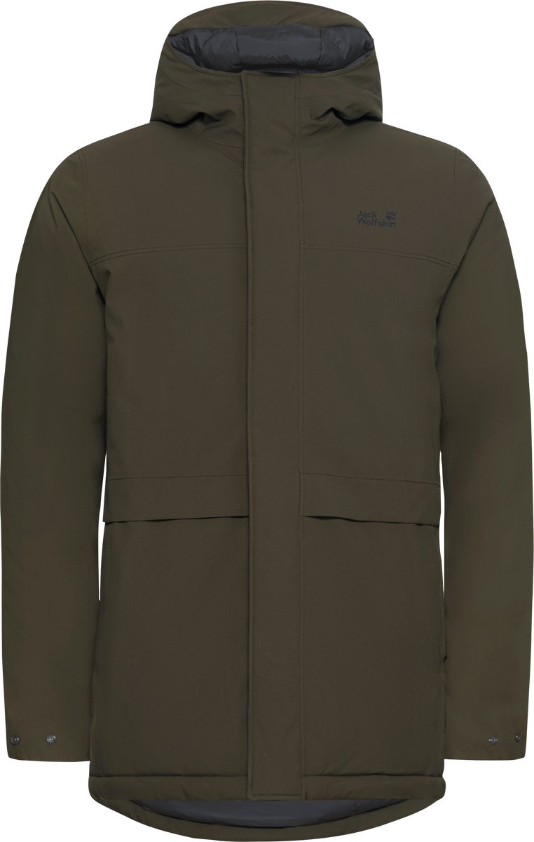 Jack Wolfskin COLD CAMP COAT M Heren Outdoorjas Obsidian Moss