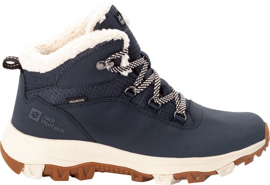 Jack Wolfskin Everquest Texapore Mid Snowboots voor Dames - dark blue / off-white - Maat 37