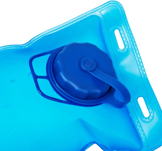 Waterzak 2L - 2 stuks - Incl Slang - Drinkzak - Anti-lek draaidop en drinktuit - Universeel - Voor Wandelen Kamperen Fietsen - Blauw van Merkloos — afbeelding 2