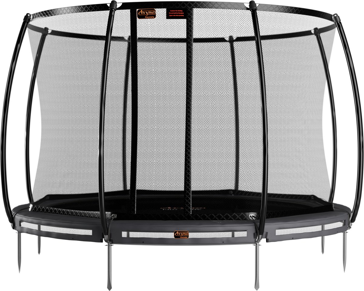 Avyna Pro-Line InGround trampoline 14 ø430 cm + Royal Class Veiligheidsnet – Grijs