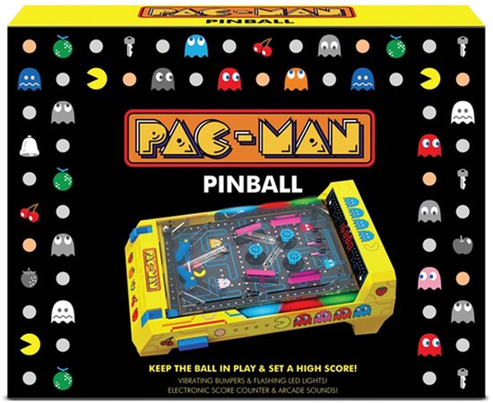 Pac-Man Smash-a-Ghost Arcade - Speelkast - Mini Flipperkast - Pinball Machine - Elektrische Scoreteller - Inclusief LED en Arcade Geluiden van Gamesson — afbeelding 2