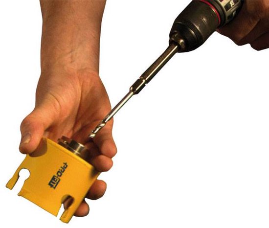 Opnameschacht Pro-fit Drill & Drop Zeskant 10mm Met HM Boor Voor Gatzagen 32 330 Mm