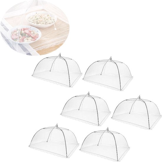 Lot De 4 Couvercles Alimentaires En Maille Réutilisables Et Pliables Pour Tente, 43,2 Cm Blanc Bleu Rouge Vert Lot De 4 Couvercles Alimentaires En Maille Réutilisables Et Pliables Pour Tente, 43,2 Cm Blanc Bleu Rouge Vert