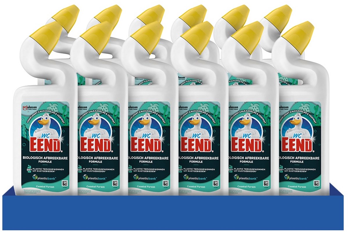 Goedkoopste WC Eend - Toiletreiniger - Biologisch Afbreekbare Formule - Coastal Forest - Pine - 12 x 750 ml