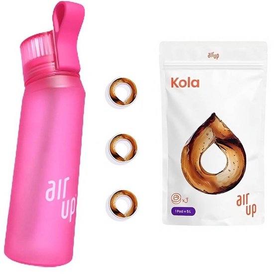 Air Up Drinkfles Classic - Roze - 650 ml - Starterskit - Inclusief 3 Pods -  Smaak Cola... | bol