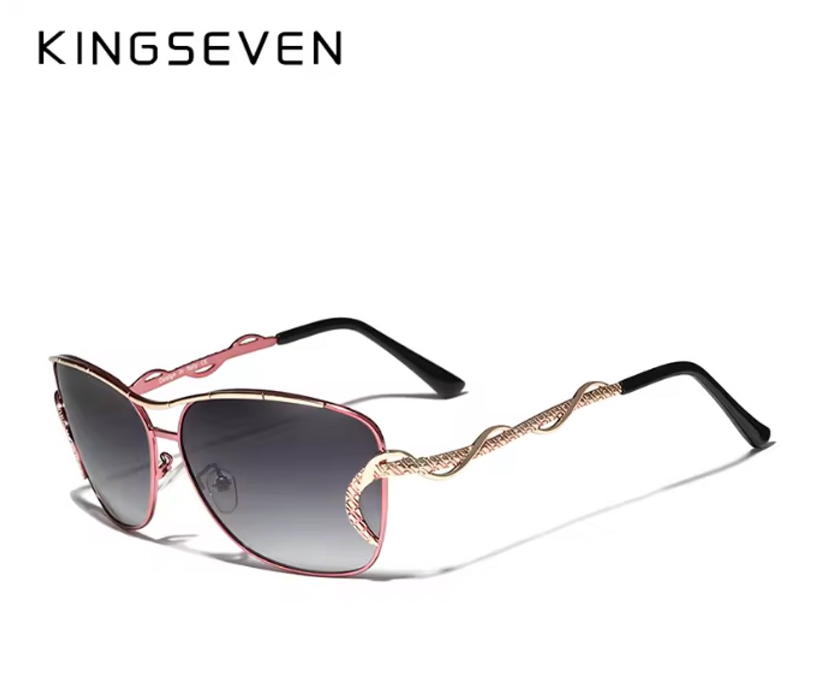 KINGSEVEN Zonnebril 7010 - Roze – Dames - Gepolariseerd - UV400 - Vlinder