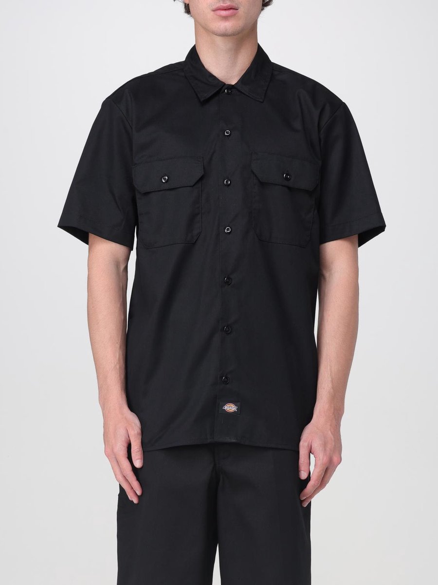Short Sleeve Work Shirt Classic Zwart