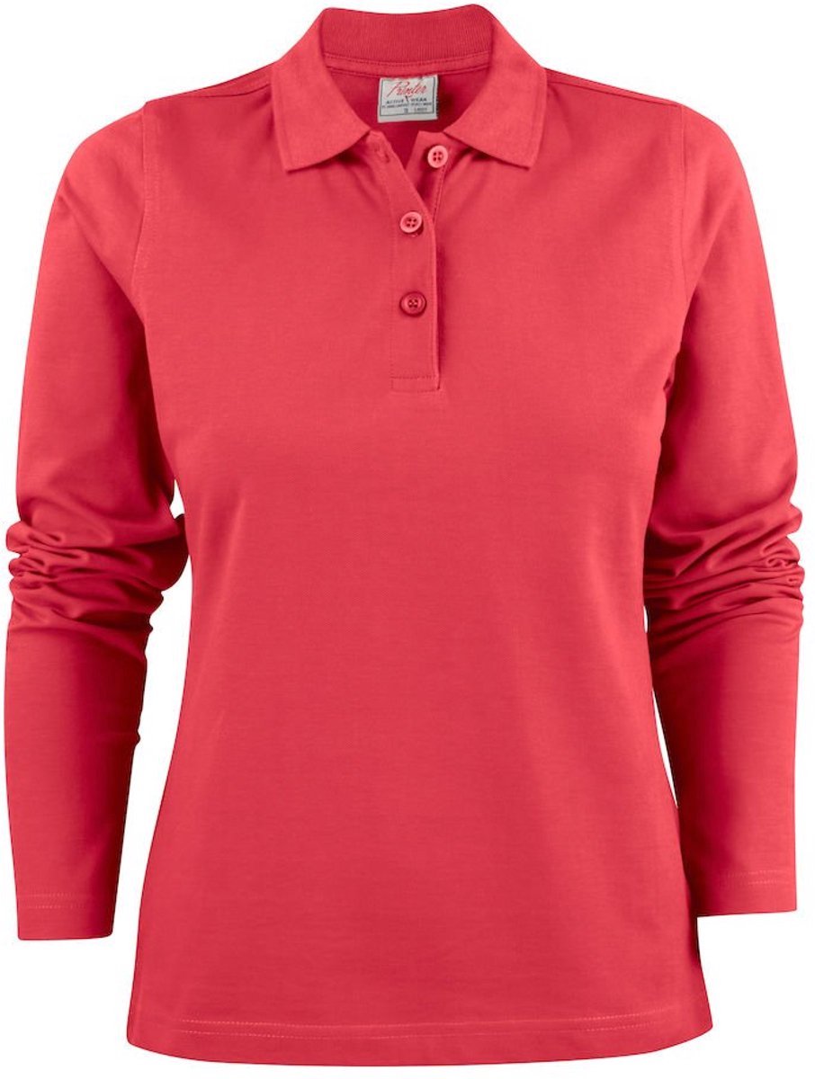 Printer Surf Ladies Long Sleeve Red M