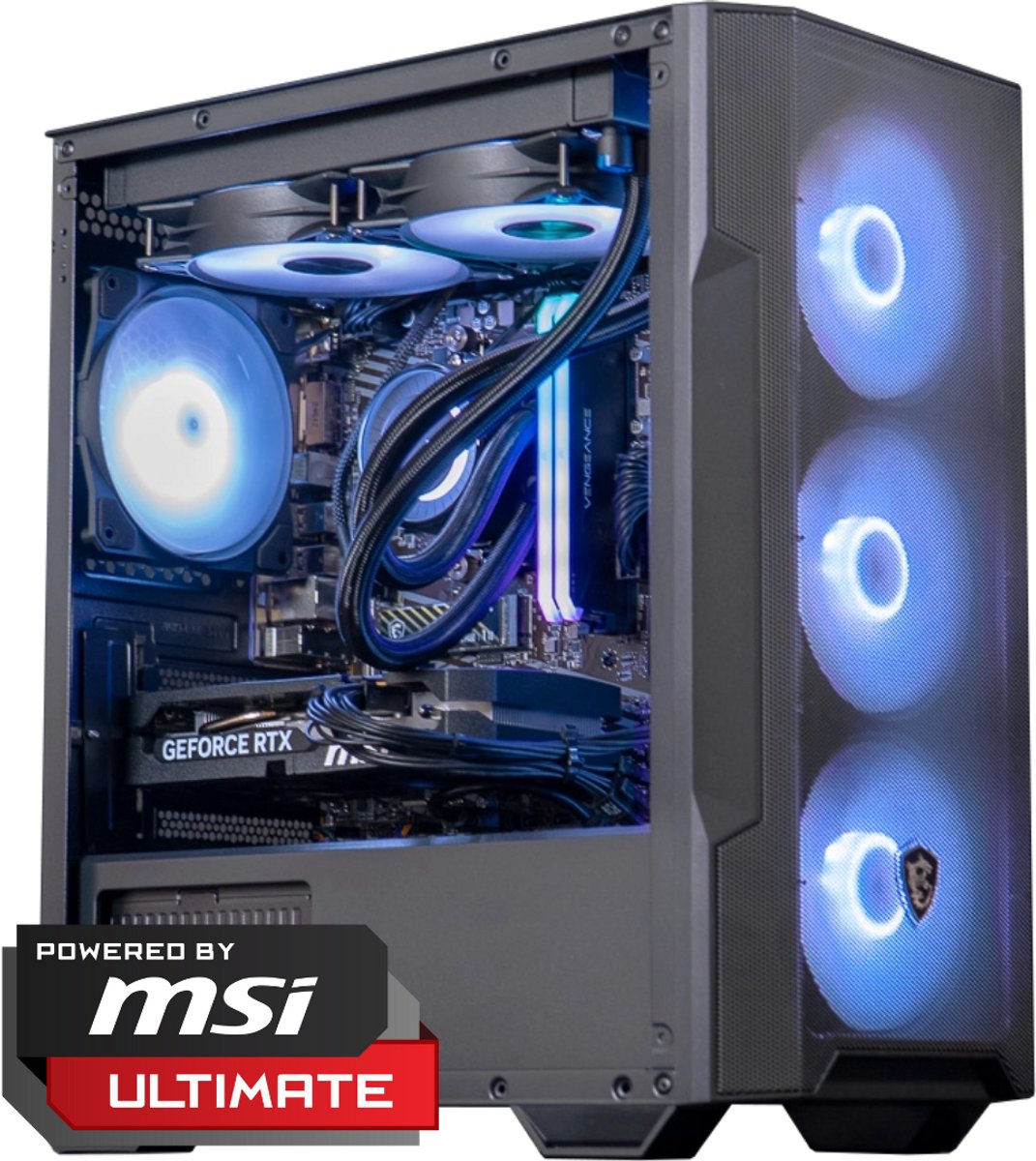 Afbeelding van FlowUp x Powered By MSI - De Ik hoor je Gaming PC - Don