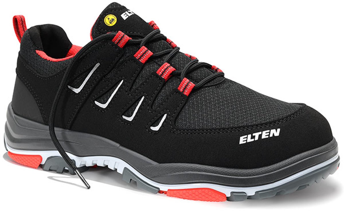 Elten William Red Low 7274101 S1P Type 1 - Zwart/Rood - 46