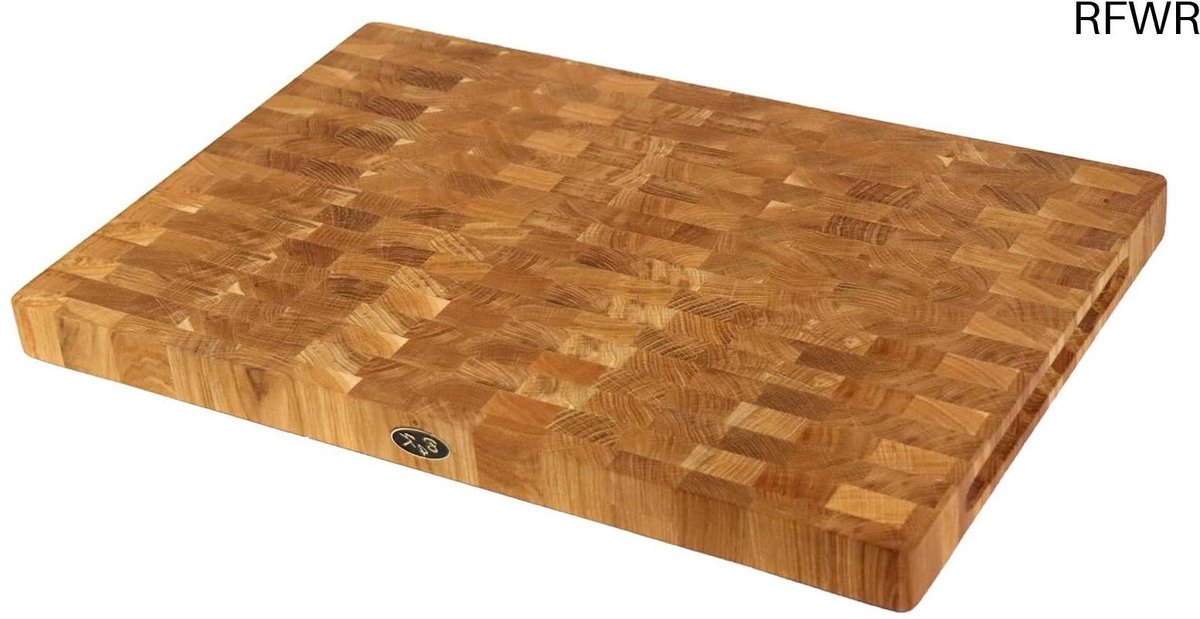 RFWR® Massieve Snijplank van Eikenhout 60x40cm - Antibacterieel, Duurzaam en Hygiënisch voor de Keuken