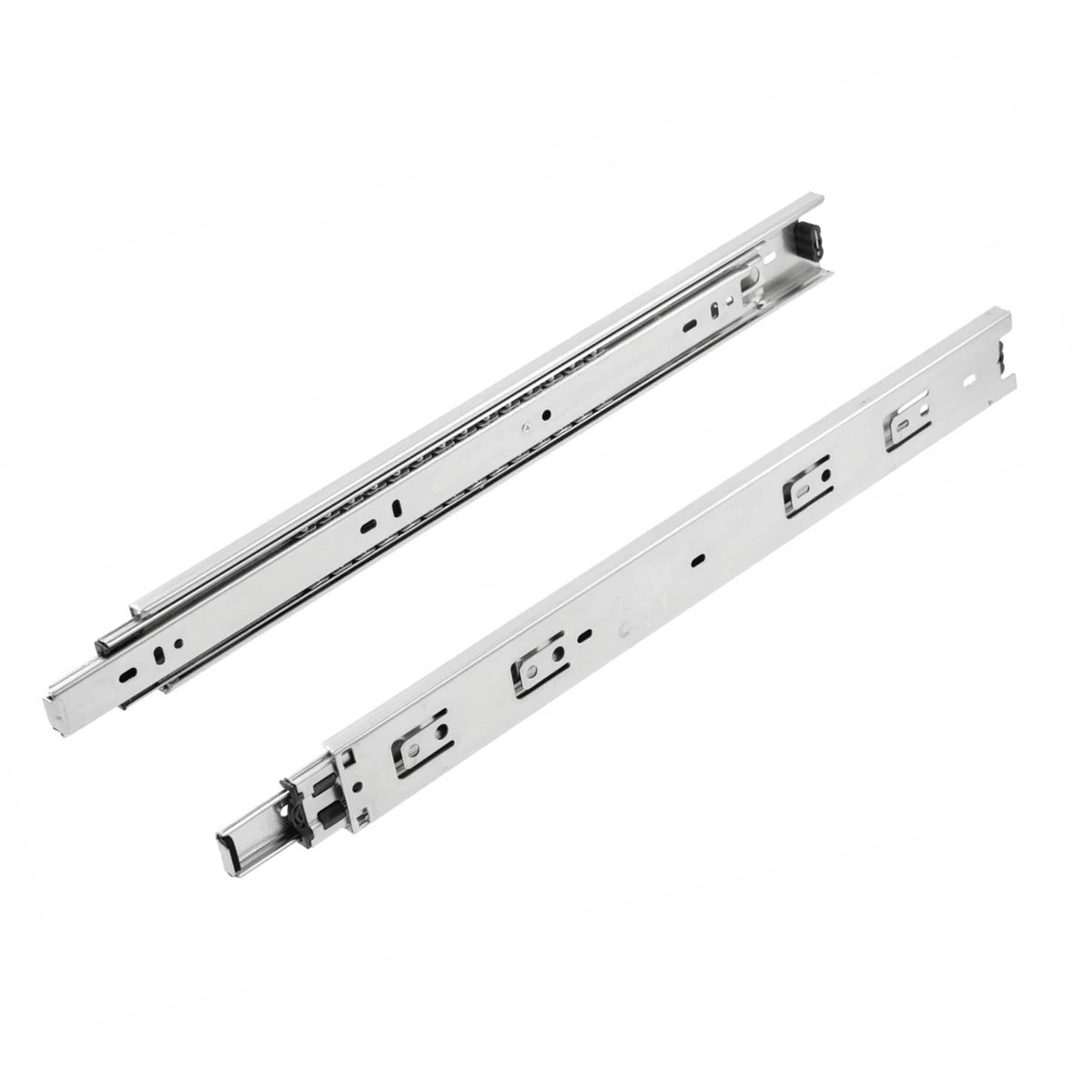 SOTECH 2 paar volledig uitschuifbare loopwagens KV-50-H45-L450-NF 450 mm (50 Kg draagvermogen, hoogte 45 mm, gegalvaniseerd staal) Looprail