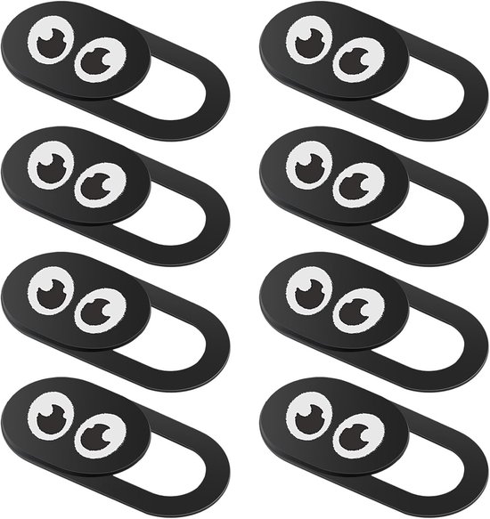 Retoo webcam afdekking 3 stuks met ultradunne slider camera 0,6 mm, cover camera ter bescherming van de privacy voor webcam. laptop, computer, pc, iPad Air, MacBook Pro, tablet en smartphone, zwart