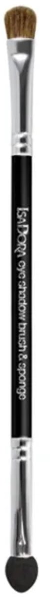 Isadora Double Ended Eye Shadow Applicator Brush & Sponge Penseel