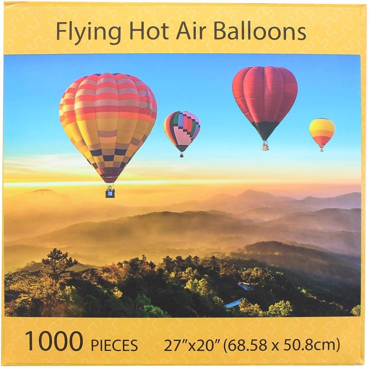 Puzzle Mate – Flying Hot Air Balloons – Legpuzzel 1000 stukjes - 68,6 × 50,8 cm