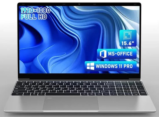 Laptop 15.6" Full HD | Intel Core i7 | 16GB RAM | 256GB SSD | Windows 11 Pro | Vingerafdrukscanner | Numeriek Toetsenbord - Merkloos - Hoofdafbeelding