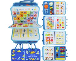 foto van Busy Board Book Montessori Speelgoed - Sensorisch Speelgoed 3 jaar montessori activiteitenboek - Educatief speelgoed 1 jaar 2 jaar Motoriek Speelgoed voor in de auto voor onderweg – Reisspeelgoed Peuter speelgoed Kleuter speelgoed 4 jaar voor op reis