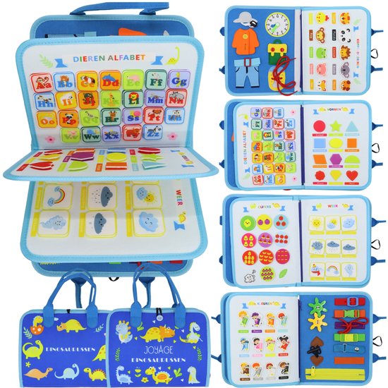 Joyage Busy Board Book Montessori Speelgoed - Sinterklaas cadeautjes Sensorisch Speelgoed 3 jaar montessori activiteitenboek - Educatief speelgoed 2 jaar 1 jaar cadeau meisje 4 jaar – Peuter speelgoed jongens Meisjes Het grote speelgoedboek 2025
