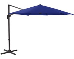 SVITA Zweefparasol 3m - parasol aluminium draaibare parasol tuinterras blauw