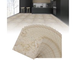 Zelfklevende PVC Vloertegels 30x30cm – 2,5 m² – Eiken Naturel – Houtlook Vinylvloer