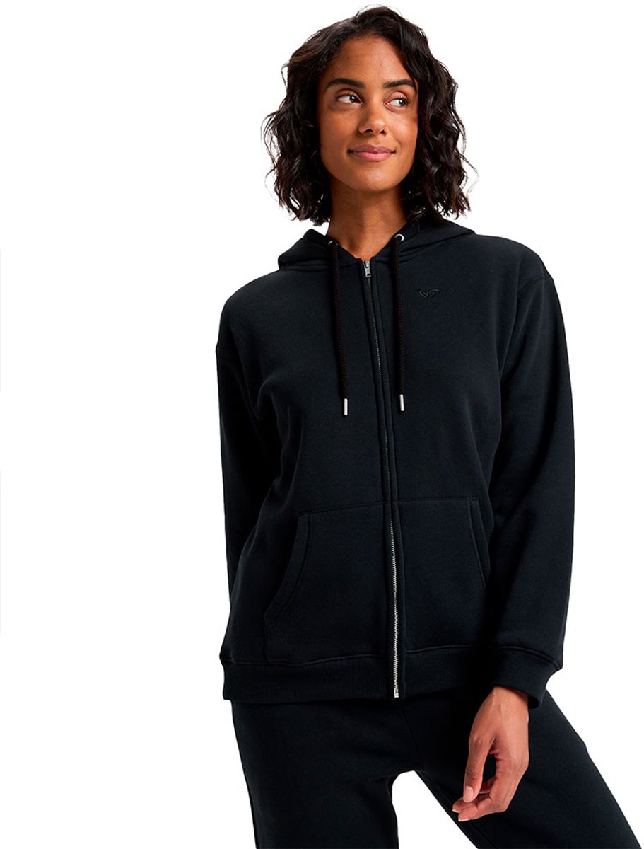 Roxy Surf Stoked Sweatshirt Met Rits Zwart S Vrouw