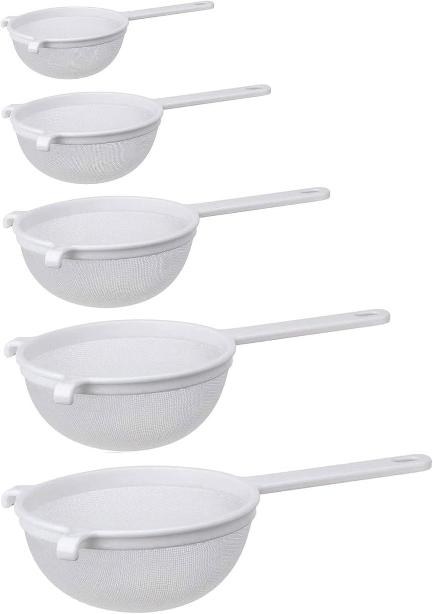 Tebery Nylon mesh filter strainer set with 10 cm, 14 cm, 20 cm