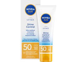 NIVEA SUN Face Shine Control Zonnebrand Gezicht - SPF 50 - Matterend Effect - Zonnebrandcrème - 50 ml