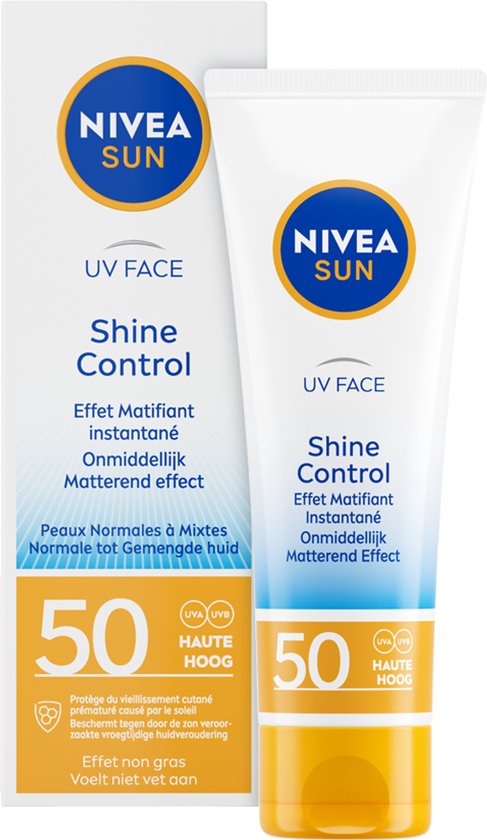 NIVEA SUN Face Shine Control Zonnebrand Gezicht SPF 50