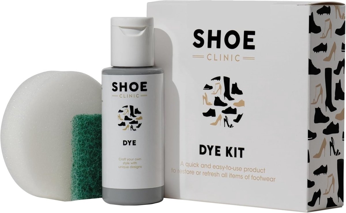 Schoenverf Licht Grijs – Complete Schoen Herstel Kit voor Leer, Nubuck & Canvas – Professionele Shoe Paint Set – Kleurhersteller voor Sneakers & Schoenen