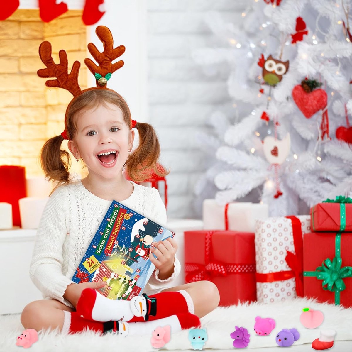 Calendrier de l'Avent 2025 - Toys Mochi de Noël - Calendrier de l'Avent 24 jours - 24 Calendrier de l'Avent 2025 - Toys Mochi de Noël - Calendrier de l'Avent 24 jours - 24