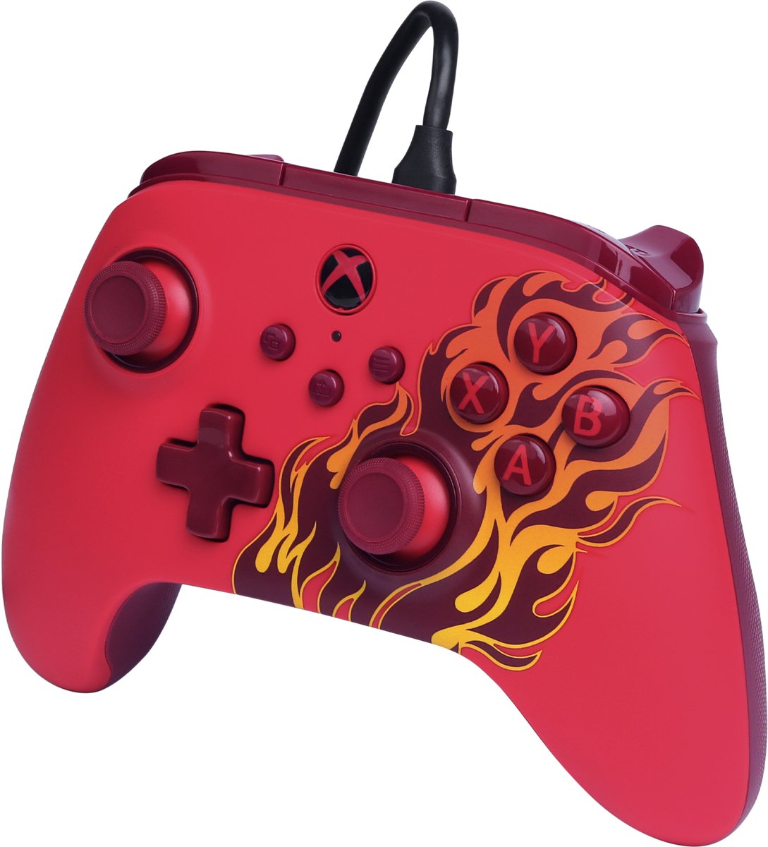 PowerA Advantage Bedrade Controller - Xbox Series X|S - Rood Vuur - 3m USB-kabel – foto 3