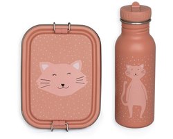 Trixie Schoolset - brooddoos & drinkfles - Mrs. Cat