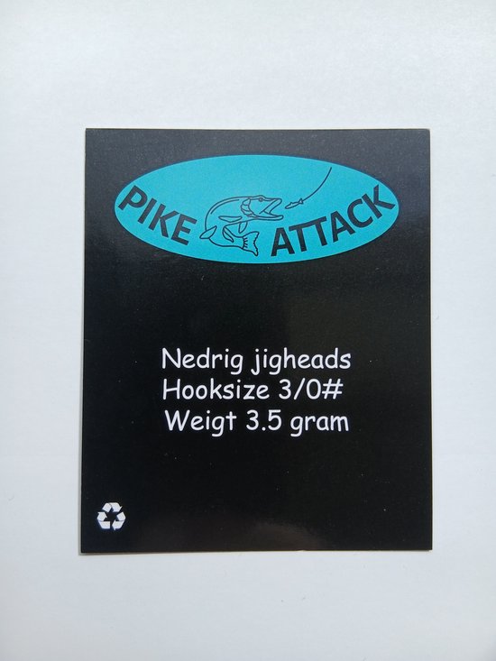 PikeAttack-Jigheads-Jigkop-Tungsten-Nedrig van Merkloos — afbeelding 3