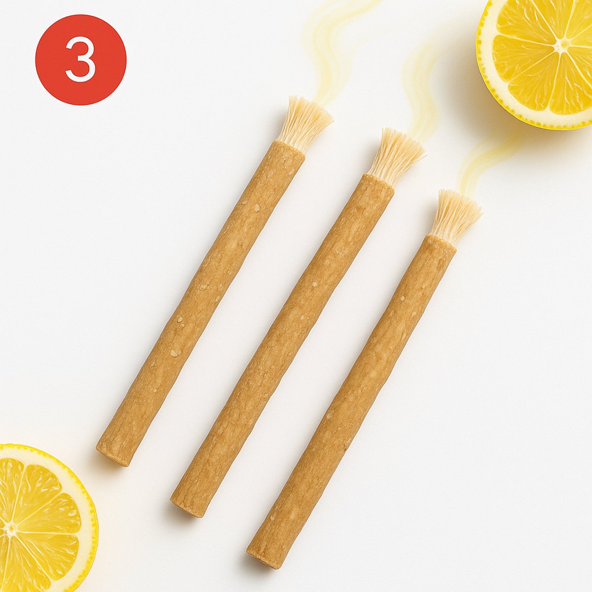 Citroen Miswak 3 stuks – Siwaak – Natuurlijke Tandenborstel – Biologisch & Fluoridevrij – Antibacterieel – Sunnah – Halal Verzorging – Tandverzorging – Natuurlijk Alternatief voor Plastic Tandenborstels – Mondverzorging Zonder Tandpasta – Vegan Slug