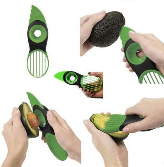 Avocado Snijder - Avocadosnijder - Keukengadget - Avocado - Premium 3 in 1 Avocado Snijder - Avocadosnijder - Keukengadget - Avocado - Premium 3 in 1