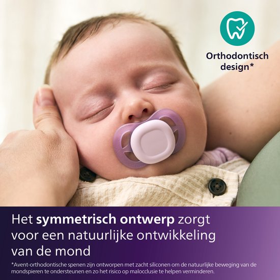 Philips Avent Ultra Start - BPA-vrije siliconen fopspeen (0-6 mnd) - Symmetrisch ontwerp - 2 stuks - SCF075/11 van Philips Avent — afbeelding 3