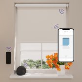 Store enrouleur électrique Easy Blackout - White - 75 x 190 cm - CMD-03