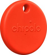 Chipolo Pop - Bluetooth Tracker & KeyFinder - Werkt met Apple Find My & Android Find My Device - Tracker Apple iPhone & Android - 120 dB - Rood - 1 Pack