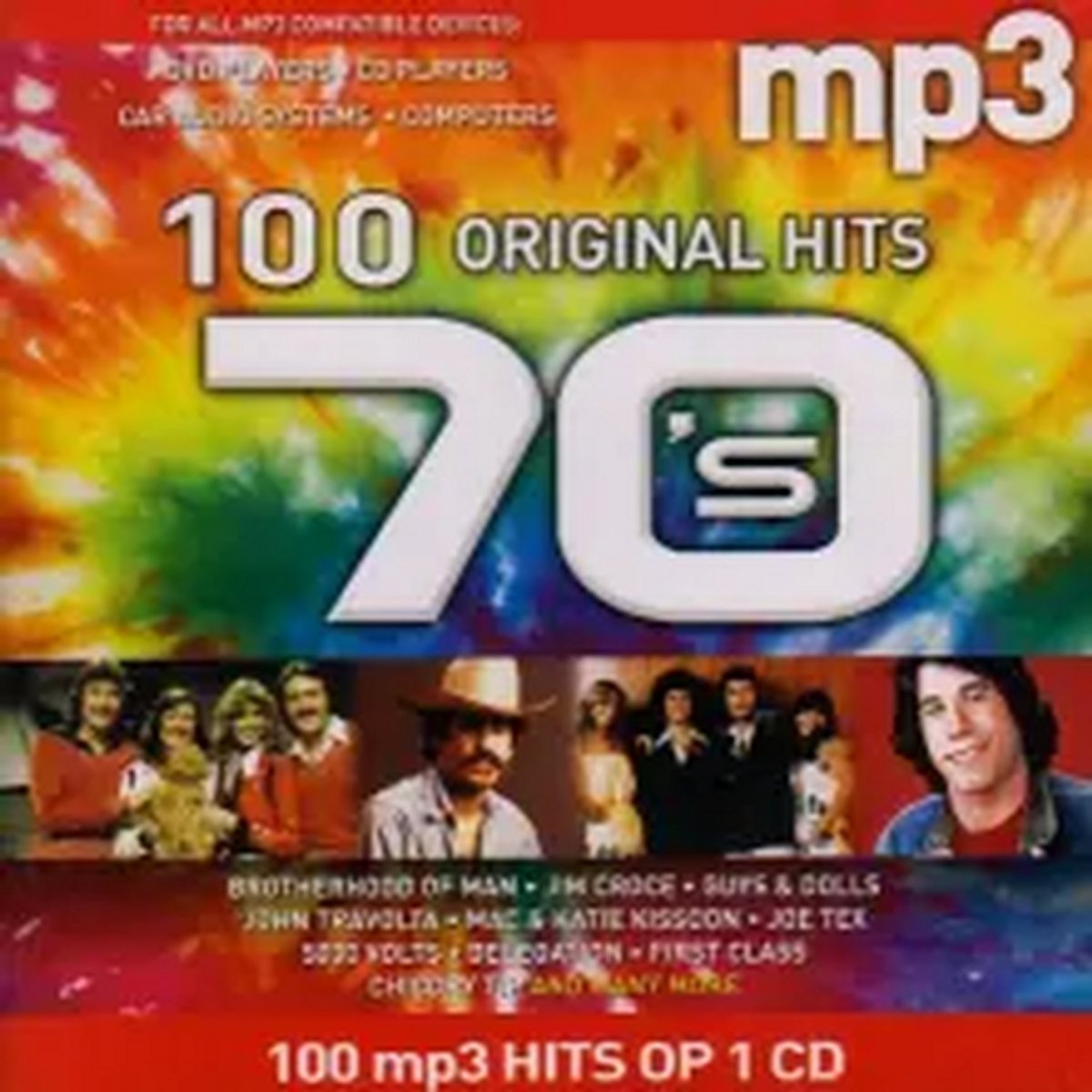 100 Original Hits 70's - 100mp3 tracks op 1 CD