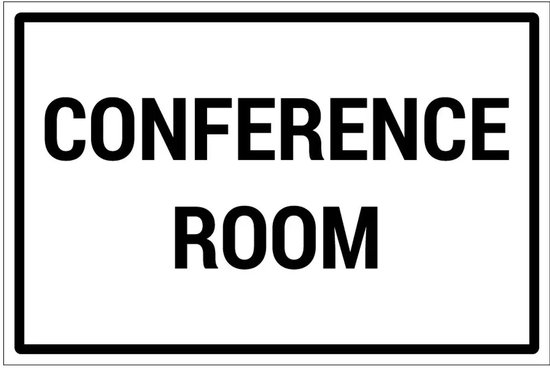 Conference room sticker - 18 x 12 cm | bol