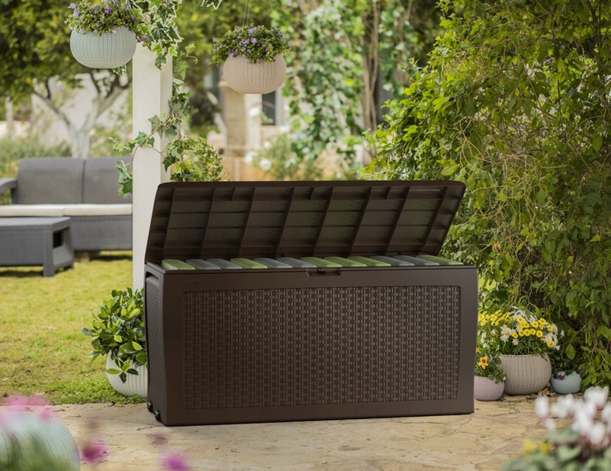 Keter Emily Serie - Tuinkist - 280L - Weerbestendig - Bruin