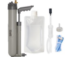 SURVEX Waterfilter XL 8000L Omgekeerde Osmose – Reverse Osmosis Waterzuiveringspomp Survival & Outdoor – Water Filter BPA-vrij – Noodpakket voor Thuis – Complete Set Waterzuiveringsapparaat – Waterfles voor Overlevingspakket – Osmose Apparaat Grijs