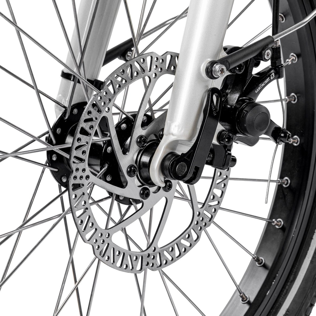 SAXXX Foldi Comfort - Elektrische Fiets - 95% Vooraf Geassembleerd Vouwfiets - 410Wh uitneembare accu - 80 km Actieradius - Shimano Nexus 7-versnellingssysteem - Achterwielmotor 250W - 20 x 2.3" CST - Mechanische schijfrem - Wit thumbnail 5
