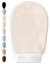 Gant exfoliant Destined® - Gant de gommage - Corps et visage - Gommage Detox - Élimine les cellules mortes - Beige