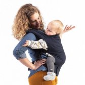 Boba Classic 4GS Babydraagzak - Navy Blauw - Ergonomisch en Verstelbaar - Geschikt voor Pasgeborene tot Peuter (3.5 - 20 kg) - Voor Buik en Rug Dragen