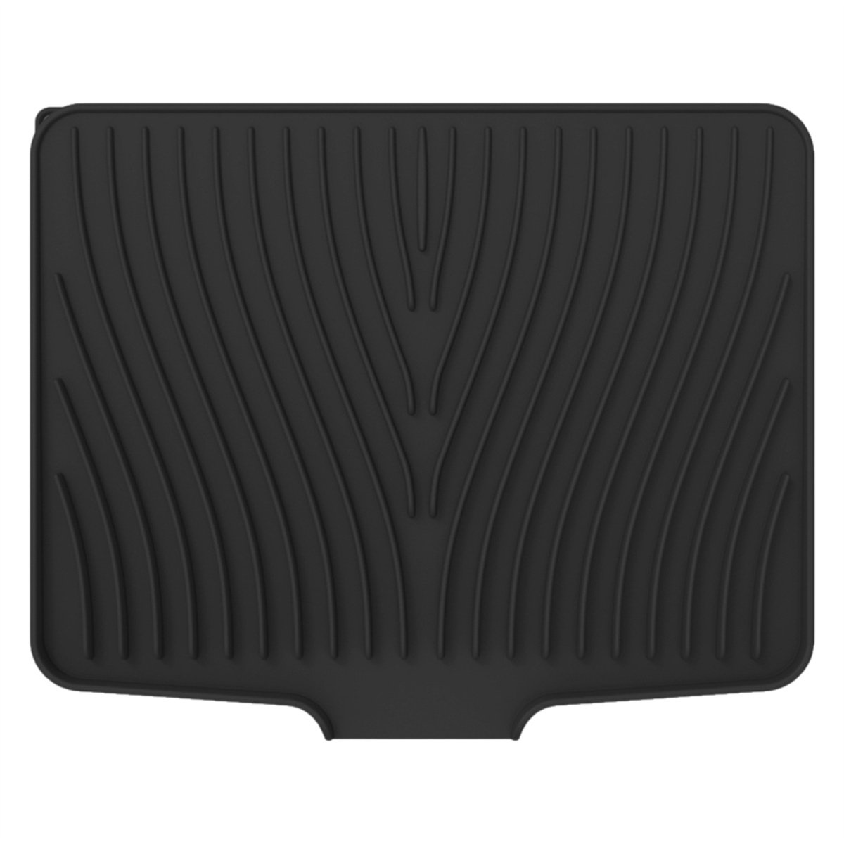 Siliconen Droogmat voor Vaat – Antislip & Hittebestendig tot 230°C – Sneldrogende Afwasmat met Waterafvoer – Opvouwbaar & BPA-vrij – 40x33 cm – Grijs